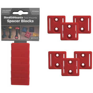 STEALTHMOUNTS ステルスマウント ツールマウントスペーサーブロック(6個入り)レッド TMSPACERED6
