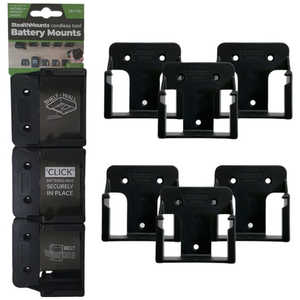 STEALTHMOUNTS バッテリーマウントハイコーキ/メタボHPT/ヒタチ18V用(6個入り) ブラック BMMHH18BLK6 STEALTHMOUNTS バッテリーマウントハイコーキ/メタボHPT/ヒタチ18V用(6個入り) ブラック BMMHH18BLK6