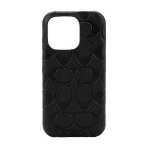 COACH iPhone 14 Pro 6.1インチ Coach Slim Wrap Pebbled Black CIPH-131-BLKEB