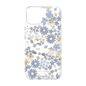 KATESPADE iPhone 14 6.1インチKSNY Protective Hardshell Flower FieldsDusty Blue KSIPH222FFDB