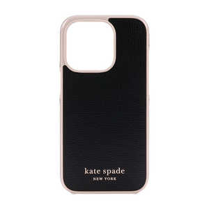 KATESPADE iPhone 14 Pro 6.1インチ KSNY WRAP Case BlackPale Vellum KSIPH-251-BPLVM