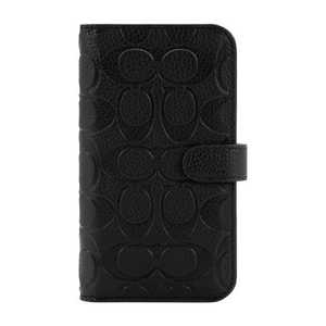 COACH iPhone 14 Pro 6.1インチ Coach Folio Case Black Pebbled CIPH-135-BLKEB
