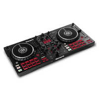 NUMARK ジョグ・ホイール・ディスプレイ、FXパドル搭載4デッキDJ