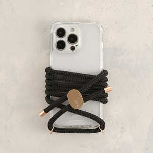 ARNO iPhone 13 Pro (Set) ARNO New Basic ケース+ストラップ ブラック N01-IP13PRO-CB