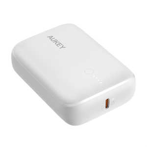 AUKEY モバイルバッテリー Basix Mini ［USB Power Delivery・Quick Charge対応 /2ポート］ White PBN83SWT