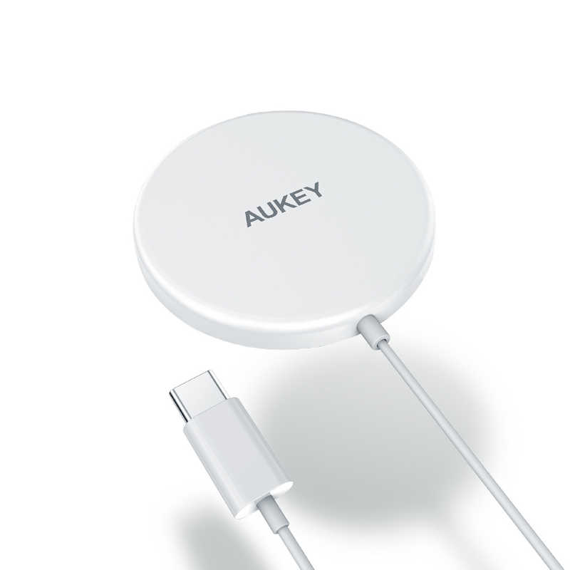 AUKEY AUKEY ワイヤレス充電器 マグネット式 Aircore 15W ホワイト LC-A1-WT LC-A1 LC-A1