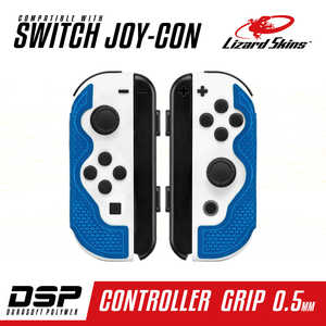 LIZARDSKINS DSP Switch Joy-Con専用 ゲームコントローラー用グリップ ブルー 