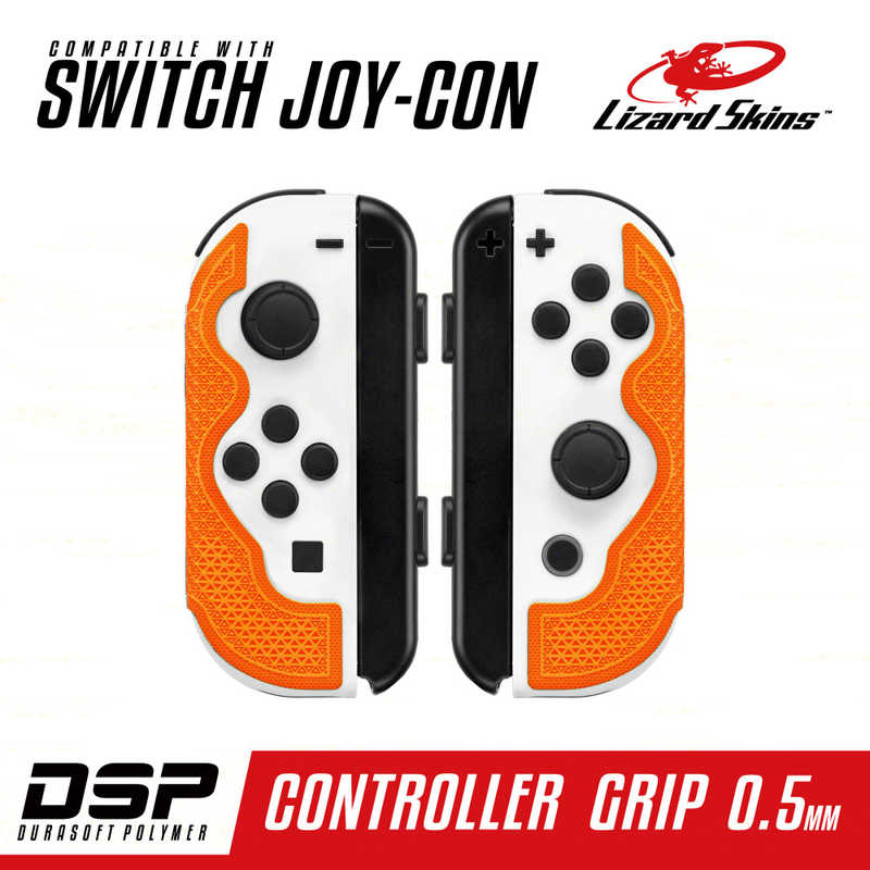LIZARDSKINS LIZARDSKINS DSP Switch Joy-Con専用 ゲームコントローラー用グリップ オレンジ  