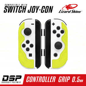LIZARDSKINS DSP Switch Joy-Con専用 ゲームコントローラー用グリップ イエロー 