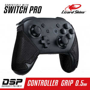 LIZARDSKINS DSP Switch Pro専用 ゲームコントローラー用グリップ ブラック 
