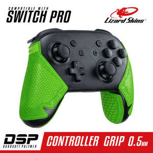 LIZARDSKINS DSP Switch Pro専用 ゲームコントローラー用グリップ グリーン 