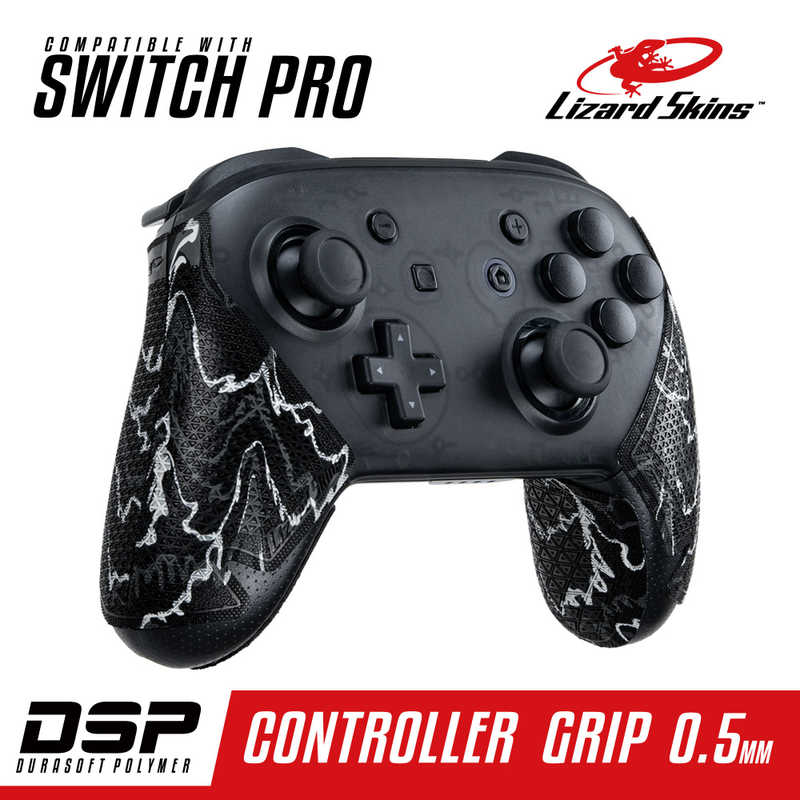 LIZARDSKINS LIZARDSKINS DSP Switch Pro専用 ゲームコントローラー用グリップ ブラックカモ  