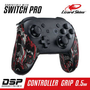 LIZARDSKINS DSP Switch Pro専用 ゲームコントローラー用グリップ ワイルドファイヤーカモ 