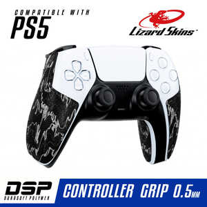 LIZARDSKINS DSP PS5専用 ゲームコントローラー用グリップ ブラックカモ