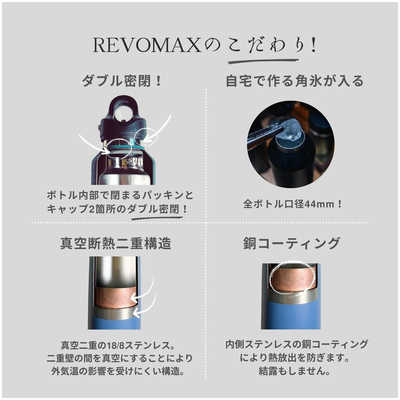 〔ギフト〕REVOMAX 真空断熱ボトル 16オンス オニキスブラック DWF-16419S-JP-V3 楽天市場】REVOMAX 真空断熱ボトル 16オンス（オニキスブラック