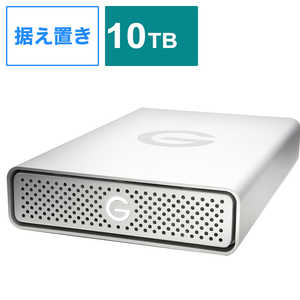＜コジマ＞ HGST USB 3.0対応 Mac用外付けハードディスク 10TB シルバー [据え置き型 /10TB] 0G05019
