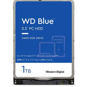 WESTERN DIGITAL 内蔵HDD WD BLUE PC MOBILE HARD DRIVE [2.5インチ /1TB]「バルク品」 WD10SPZX
