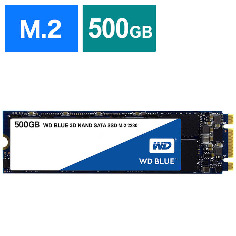 WESTERN DIGITAL WESTERN DIGITAL 内蔵SSD 500GB WD BLUE 3D NAND SATA｢バルク品｣ WDS500G2B0B WDS500G2B0B