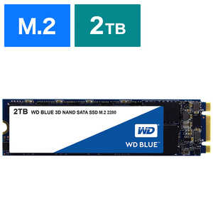 WESTERN DIGITAL 内蔵SSD WD BLUE 3D NAND SATA SSD [2TB /M.2]「バルク品」 WDS200T2B0B