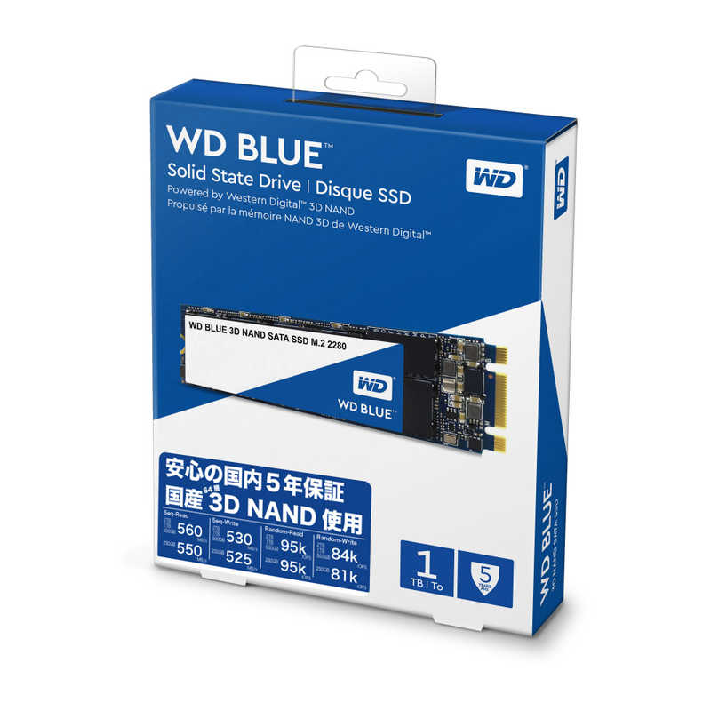 WESTERN DIGITAL WESTERN DIGITAL 内蔵SSD 1TB WD BLUE 3D NAND SATA SSD｢バルク品｣ WDS100T2B0B WDS100T2B0B