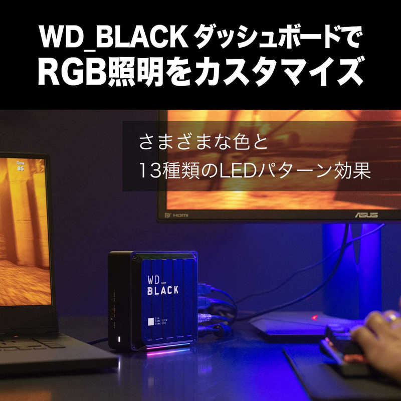 WESTERN DIGITAL WESTERN DIGITAL ノートPC用Thunderbolt 3対応ゲームドック 1TB SSD搭載モデル WD_Black D50 WDBA3U0010BBK-NESN WDBA3U0010BBK-NESN