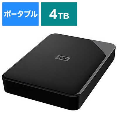 WD Elements 4TB 外付けハードディスク 未使用に近い】WD