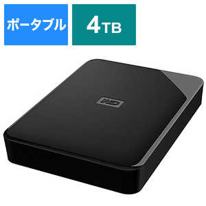 WESTERN DIGITAL �O�t��HDD USB-A�ڑ� WD Elements SE Portable [4TB /�|�[�^�u���^] WDBJRT0040BBK-JESE