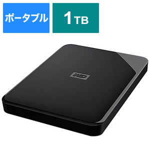 WESTERN DIGITAL 外付けHDD USB-A接続 WD Elements SE Portable ブラック [1TB /ポータブル型] WDBEPK0010BBK-JESE