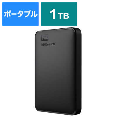 WESTERN DIGITAL 外付けHDD USB-A接続 WD Elements Portable