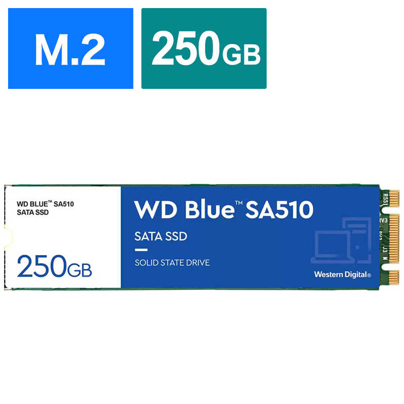 WESTERN DIGITAL WESTERN DIGITAL WD Blue SA510 SATA M.2 SSD｢バルク品｣ WDS250G3B0B WDS250G3B0B