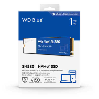 WESTERN DIGITAL 内蔵SSD PCI-Express接続 WD Blue SN580 [1TB /M.2