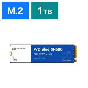 WESTERN DIGITAL 内蔵SSD PCI-Express接続 WD Blue SN580 [1TB /M.2]「バルク品」 WDS100T3B0E