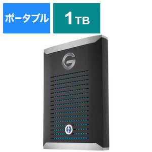 SANDISKPROFESSIONAL 外付けSSD Thunderbolt接続 【受注生産品】 G-DRIVE Pro SSD ブラック [1TB /ポータブル型] SDPS51F001TGBANB