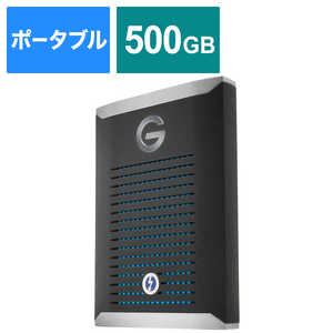 SANDISKPROFESSIONAL 外付けSSD Thunderbolt接続 【受注生産品】 G-DRIVE Pro SSD ブラック [500GB /ポータブル型] SDPS51F500GGBANB