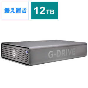 SANDISKPROFESSIONAL Thunderbolt3／USB-C対応 Mac用外付けハードディスク 【G-DRIVE Pro】 [12TB /据え置き型] スペースグレイ SDPH51J012TSBAAD