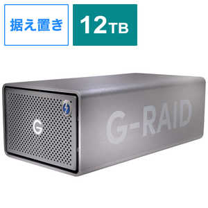 ＜コジマ＞ SANDISKPROFESSIONAL Thunderbolt3対応 デュアルドライブハードディスク 【RAID 0、1対応 G-RAID 2】 [12TB /据え置き型] スペースグレイ SDPH62H012TSBAAD画像