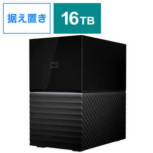 WESTERN DIGITAL 大容量RAID 外付けHDD 【My Book Duo 2021EX】 ブラック WDBFBE0160JBK-JEEX