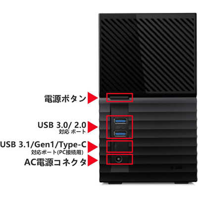 WESTERN DIGITAL 大容量RAID 外付けHDD 【My Book Duo 2021EX 