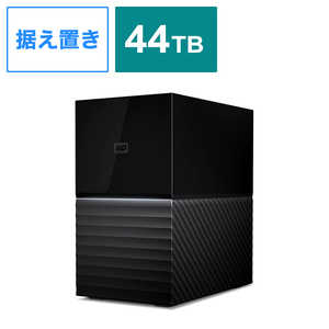 WESTERN DIGITAL 外付けHDD USB-C＋USB-A接続 My Book Duo 2021EX ブラック ［据え置き型］ WDBFBE0440JBK-JEEX