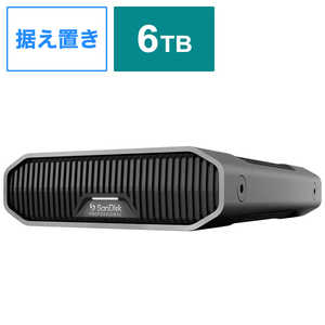 SANDISKPROFESSIONAL 外付けHDD USB-C接続 GDRIVE［6TB 据え置き型］ SDPHF1A-006T-SBAAD