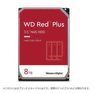 WESTERN DIGITAL 内蔵HDD SATA接続 WD Red Plus ［8TB /3.5インチ］「バルク品」 WD80EFPX