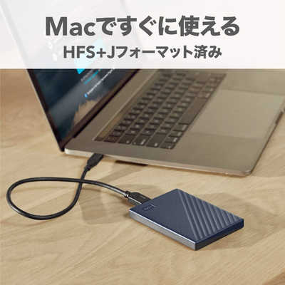 WESTERN DIGITAL USB-C＆USB-A両対応 Mac用ポータブルハードディスク