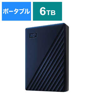 WESTERN DIGITAL 外付けHDD My Passport for Mac 2024年モデル ［6TB /ポータブル型］ ブルー WDBK6C0060BBL-JESN