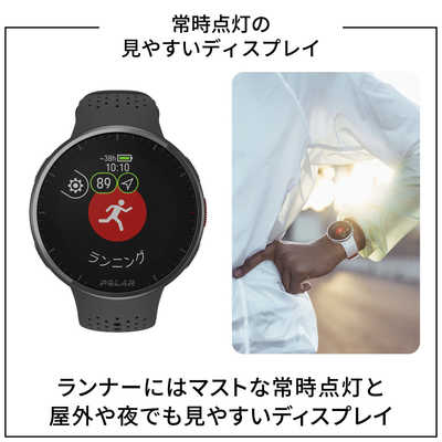 POLAR スマートウォッチ POLAR PACER PRO カーボンブラック