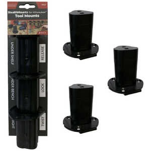 STEALTHMOUNTS ツールマウントミルウォーキーM12用(3個入り) ブラック TMMW12BLK3 STEALTHMOUNTS ツールマウントミルウォーキーM12用(3個入り) ブラック TMMW12BLK3