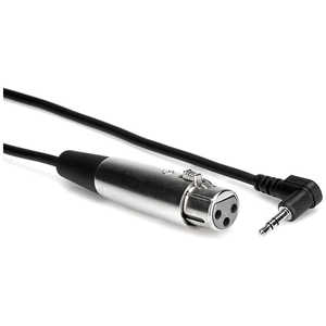 HOSA 30CM XLRキャノンメス-L型ステレオミニオス マイクケーブル XVS-101F HOSA 30CM XLRキャノンメス-L型ステレオミニオス マイクケーブル XVS-101F