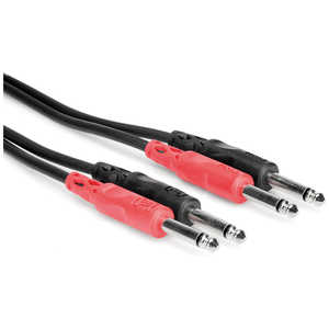 HOSA 6M モノラルフォンオスX2-モノラルフォンオスX2 オーディオケーブル CPP-206 HOSA 6M モノラルフォンオスX2-モノラルフォンオスX2 オーディオケーブル CPP-206