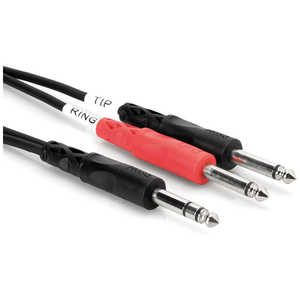 HOSA 2M ステレオフォンオス-モノラルフォンオスX2 インサーションケーブル STP-202 HOSA 2M ステレオフォンオス-モノラルフォンオスX2 インサーションケーブル STP-202