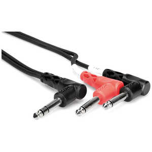 HOSA 1M L型ステレオフォンオス-L型モノラルフォンオスX2 インサーションケーブル STP-201RR HOSA 1M L型ステレオフォンオス-L型モノラルフォンオスX2 インサーションケーブル STP-201RR