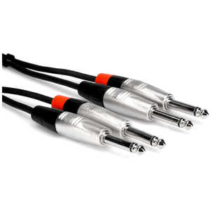 HOSA 3M モノラルフォンオスX2-モノラルフォンオスX2 デュアルオーディオケーブル HPP-010X2 HOSA 3M モノラルフォンオスX2-モノラルフォンオスX2 デュアルオーディオケーブル HPP-010X2